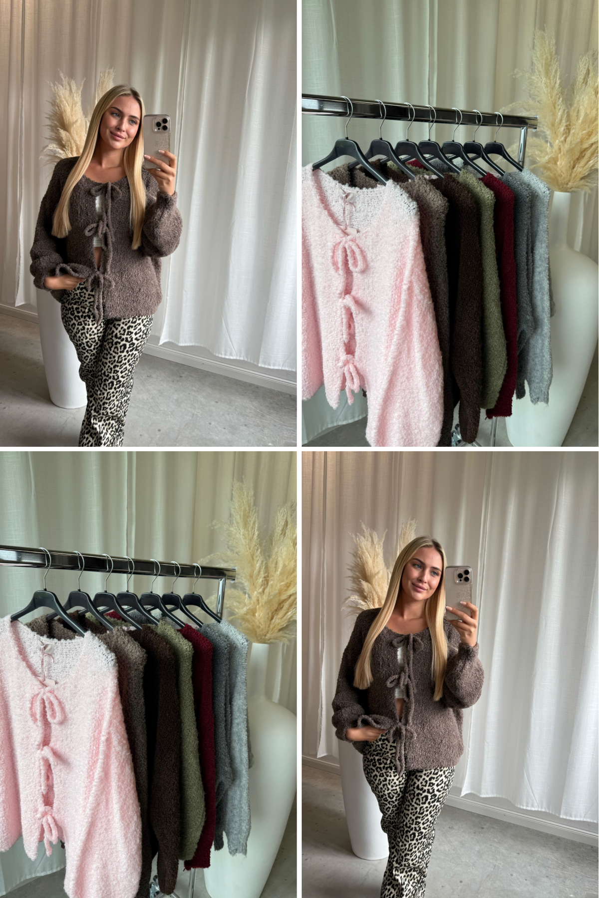 Strickjacke Rosa