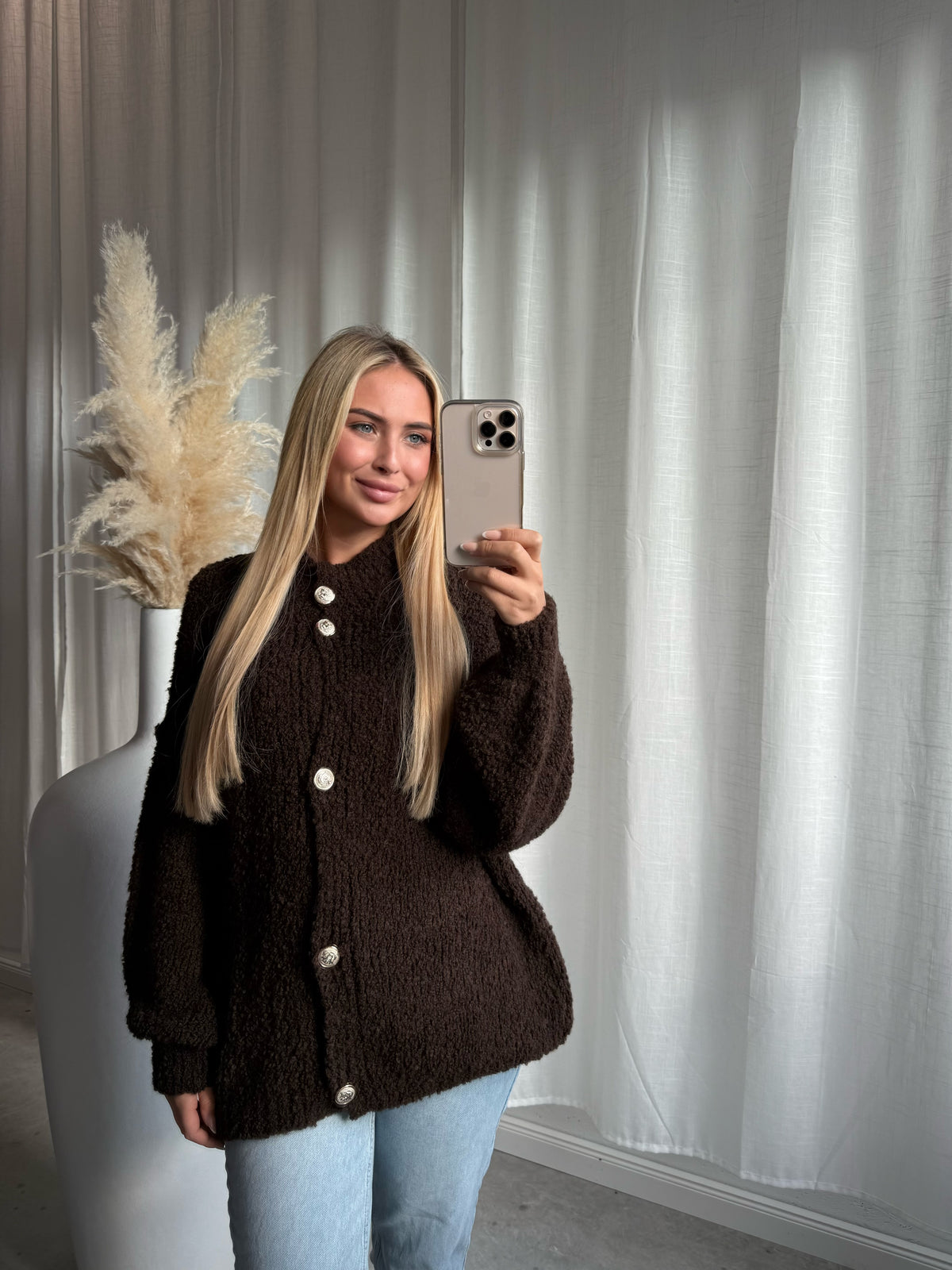Strickjacke Toffee lang