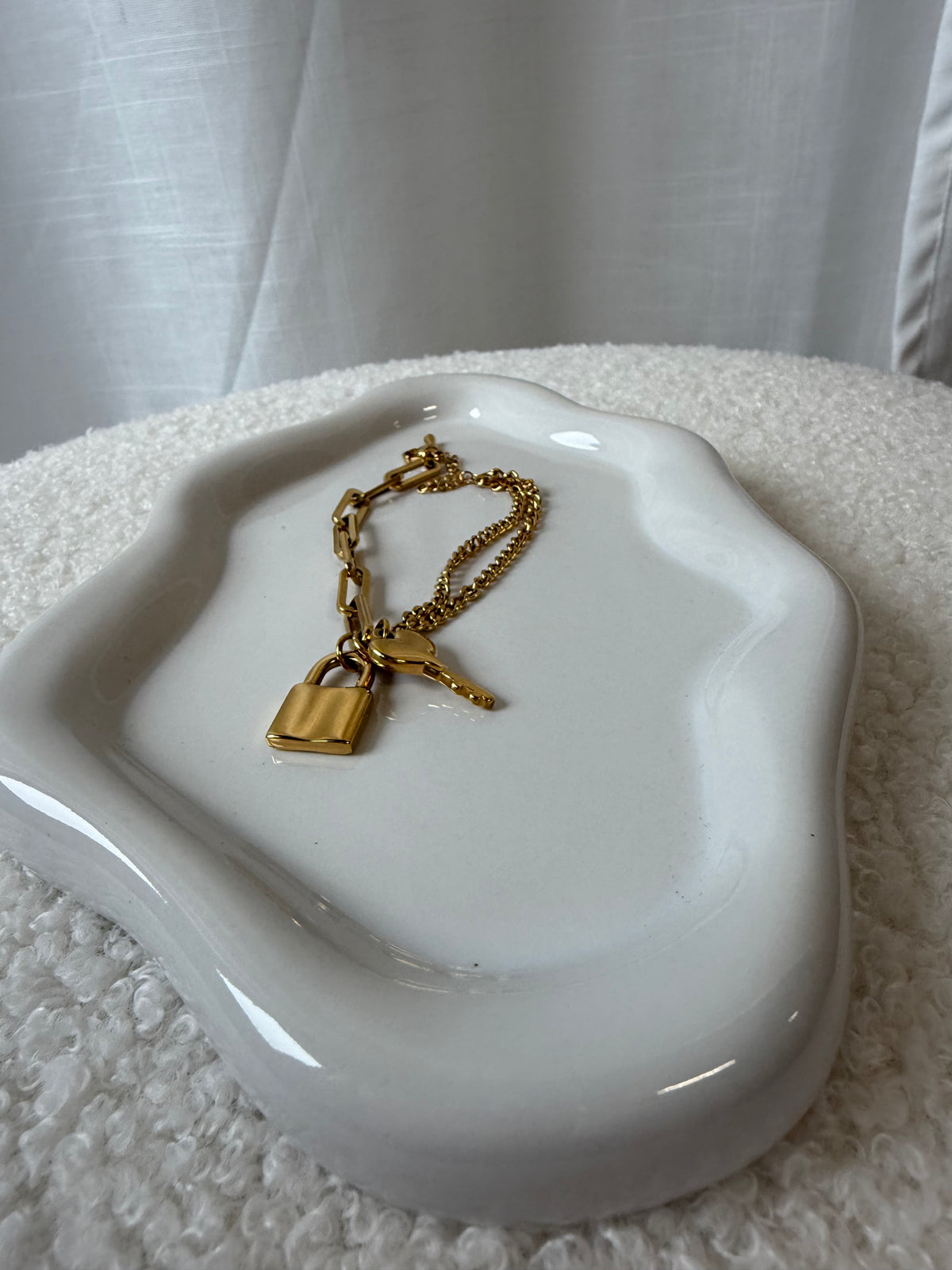 Schloss Armband zum Gravieren