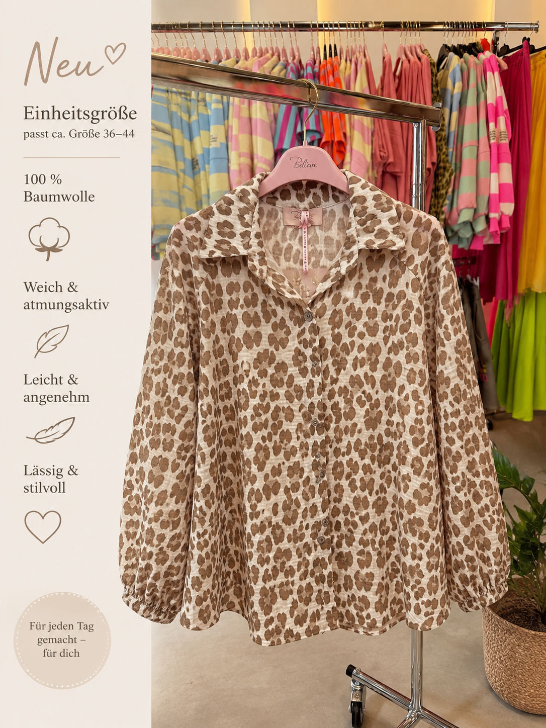 Bluse Leo neu